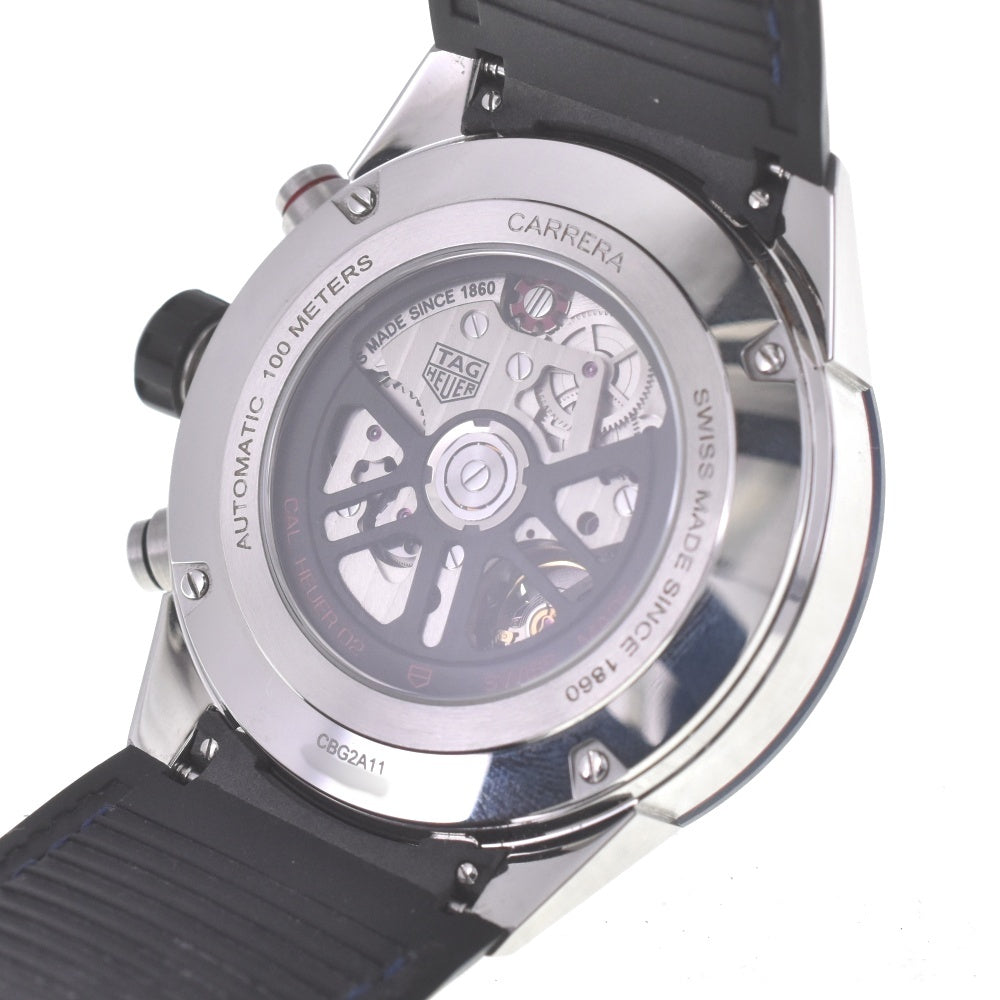 with paper TAG HEUER Carrera Caliber Heuer 02 CBG2A11.FC6460 Chronograph Date Black skeleton Dial Automatic Men's
 Watch R#141729