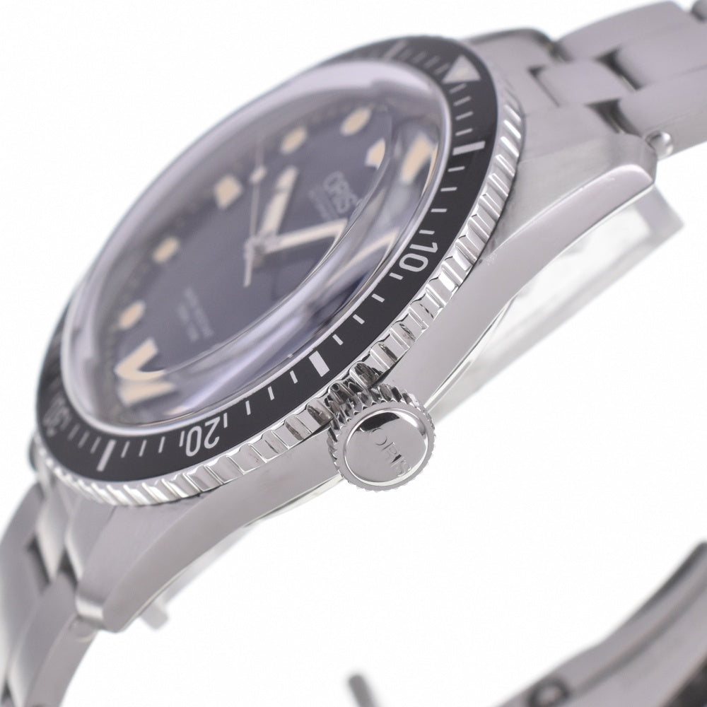 with paper ORIS Divers 65 01 733 7720 4055-07 8 21 18 Date blue Dial Automatic Men's
 Watch A#141732