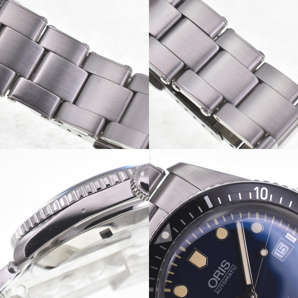 with paper ORIS Divers 65 01 733 7720 4055-07 8 21 18 Date blue Dial Automatic Men's
 Watch A#141732