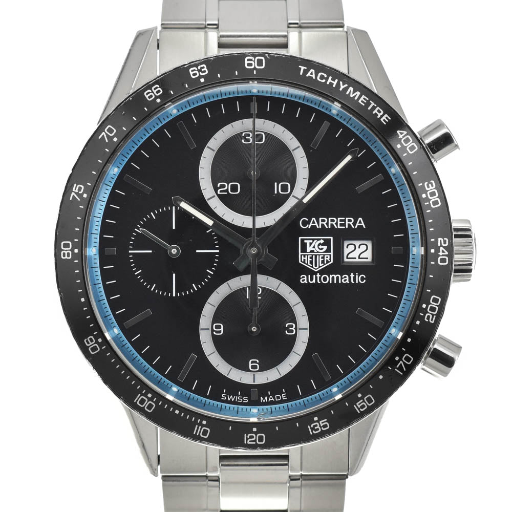 with paper TAG HEUER Carrera CV201X.BA0794 Chronograph Date black Dial Automatic Men's
 Watch C#141738