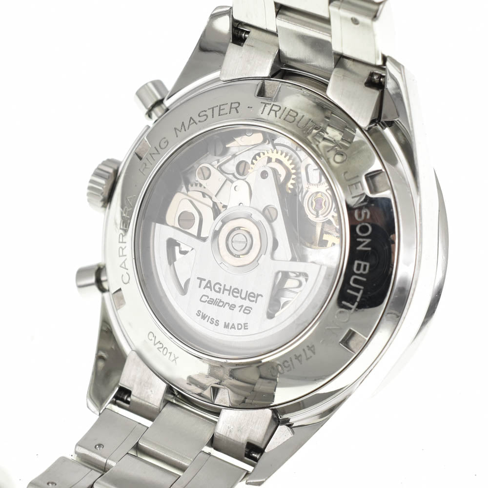 with paper TAG HEUER Carrera CV201X.BA0794 Chronograph Date black Dial Automatic Men's
 Watch C#141738