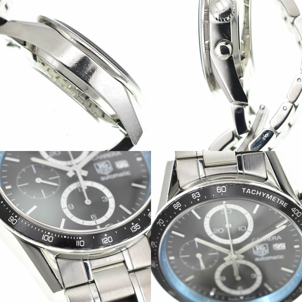 with paper TAG HEUER Carrera CV201X.BA0794 Chronograph Date black Dial Automatic Men's
 Watch C#141738