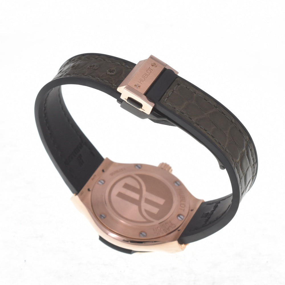 HUBLOT Classic Fusion King Gold Green 581.OX.8980.LR green Dial Quartz Ladies
 Watch A#141756