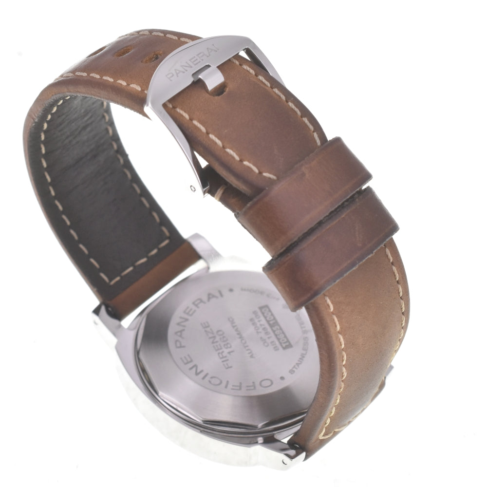 PANERAI Luminor GMT Acciaio PAM01088 Small second date black Dial Automatic Men's
 Watch B#141766