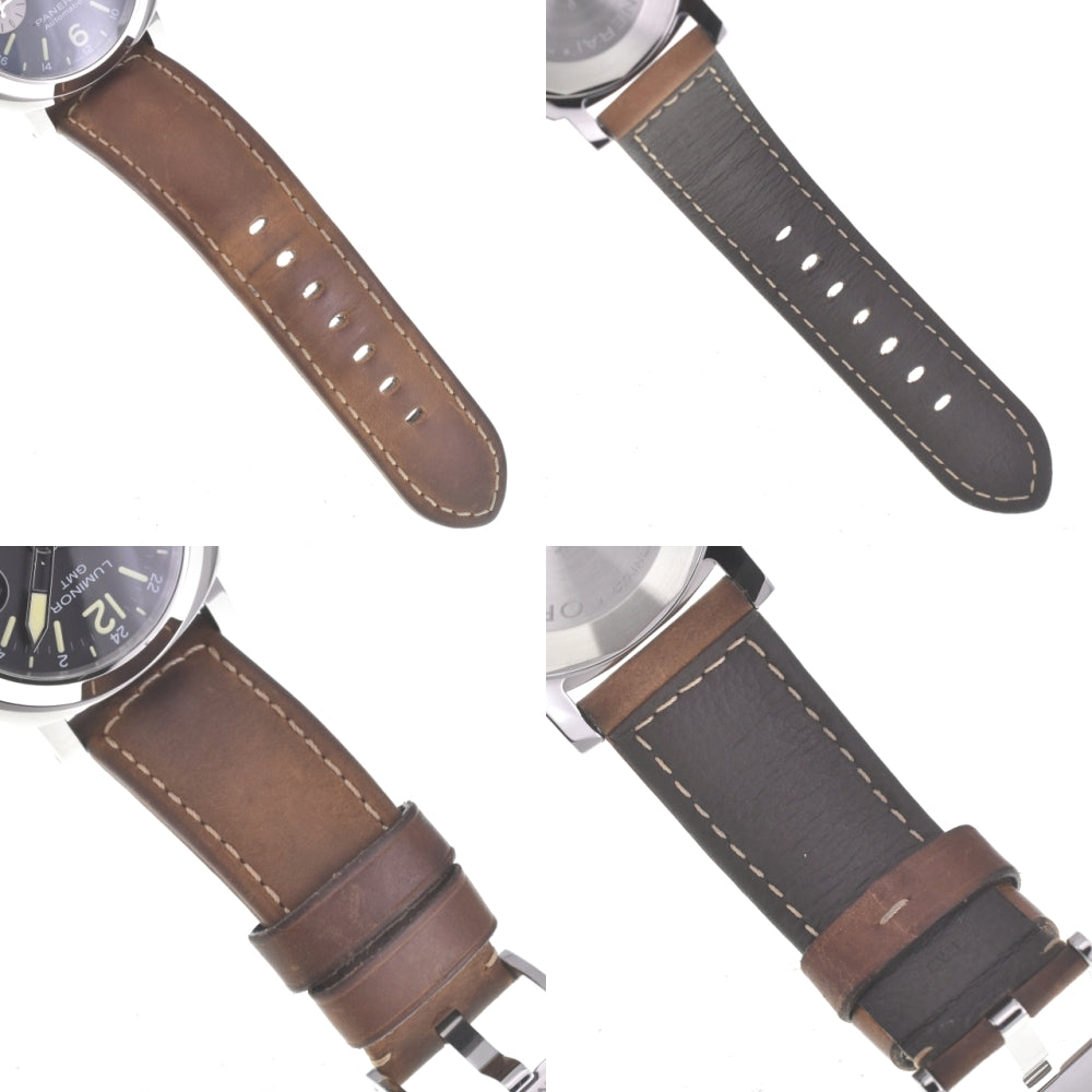 PANERAI Luminor GMT Acciaio PAM01088 Small second date black Dial Automatic Men's
 Watch B#141766