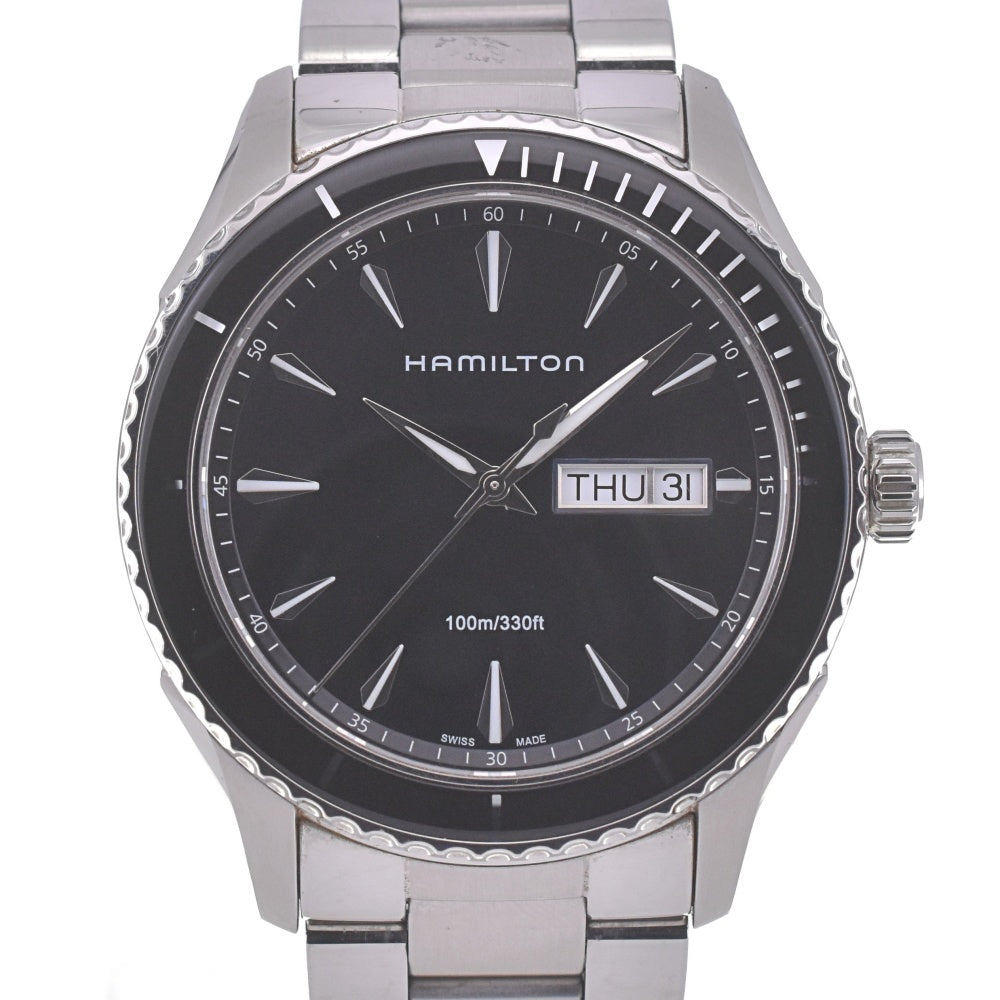 HAMILTON Jazzmaster Seaview H375110 Day date black Dial Quartz Men's
 Watch A#141779