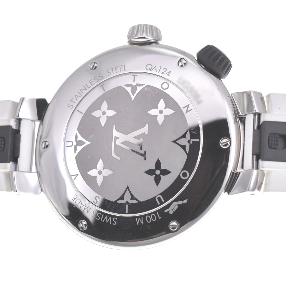 with paper LOUIS VUITTON Tambour Street Diver QA124 Small second Silver Dial Quartz Unisex
 Watch A#141780
