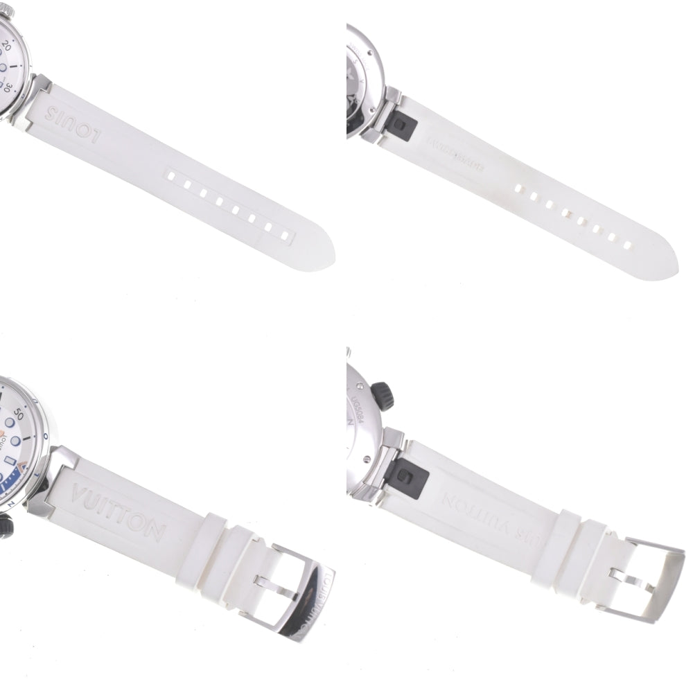 with paper LOUIS VUITTON Tambour Street Diver QA124 Small second Silver Dial Quartz Unisex
 Watch A#141780