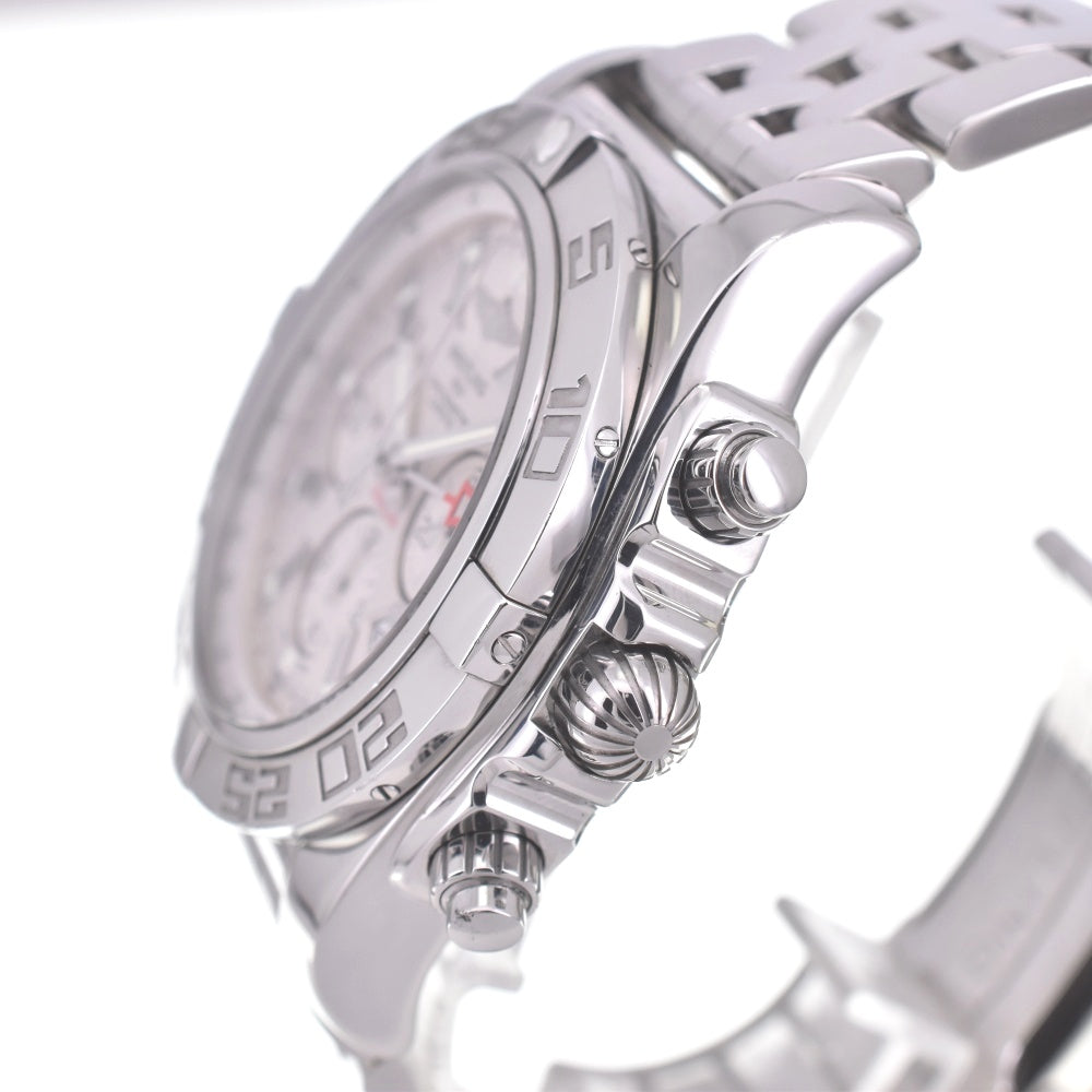 with paper BREITLING Chronomat GMT AB0410 Chronograph Date Silver Dial Automatic Men's
 Watch B#141784