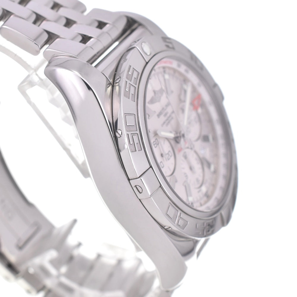 with paper BREITLING Chronomat GMT AB0410 Chronograph Date Silver Dial Automatic Men's
 Watch B#141784