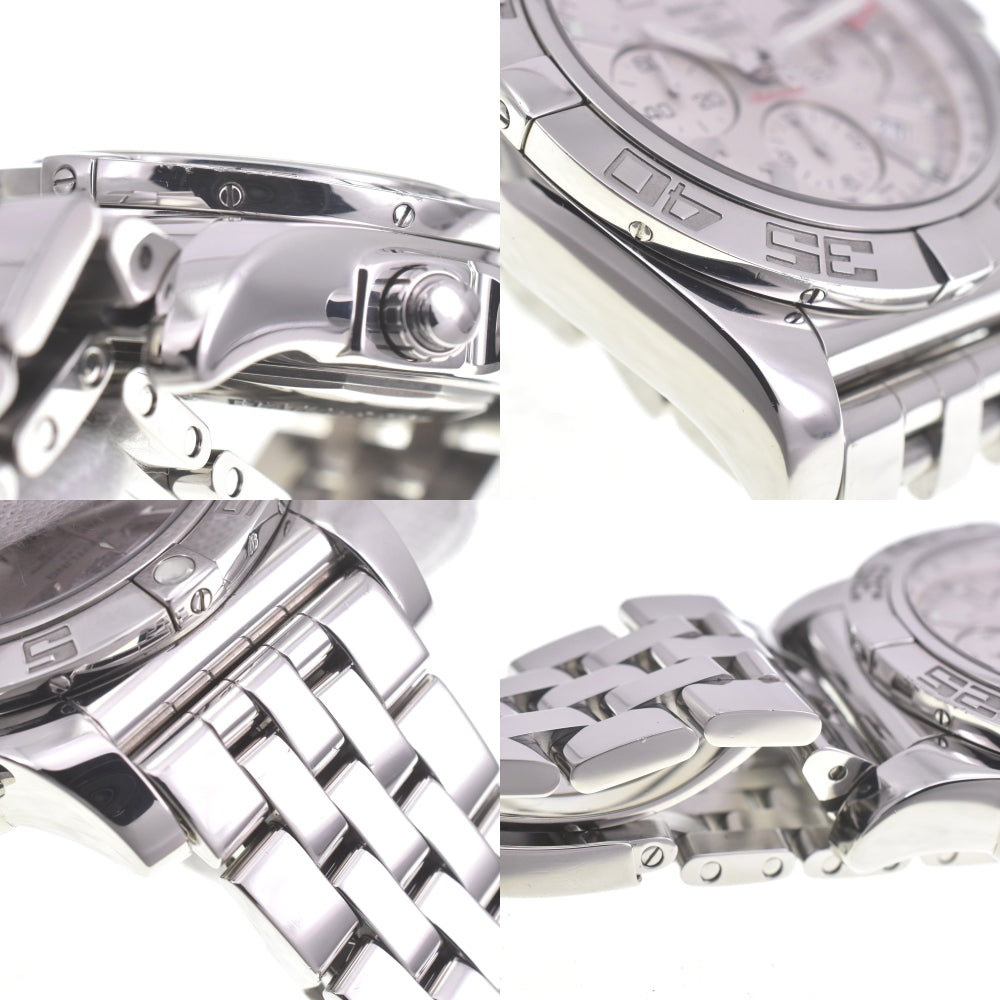 with paper BREITLING Chronomat GMT AB0410 Chronograph Date Silver Dial Automatic Men's
 Watch B#141784