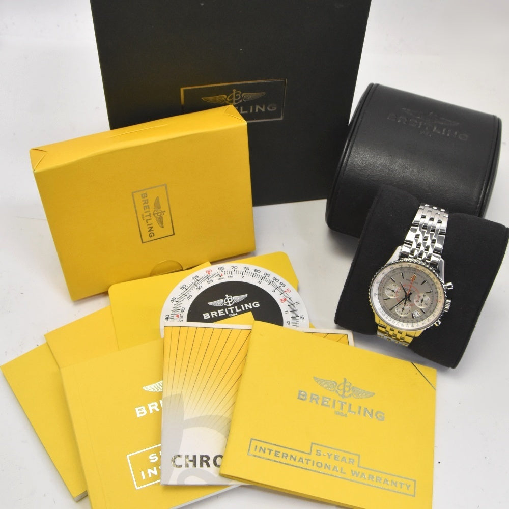 with paper BREITLING Navitimer Montbrillant AB0131 Chronograph Date Limited to 2000 pieces worldwide Silver Dial Automatic Men's
 Watch C#141788