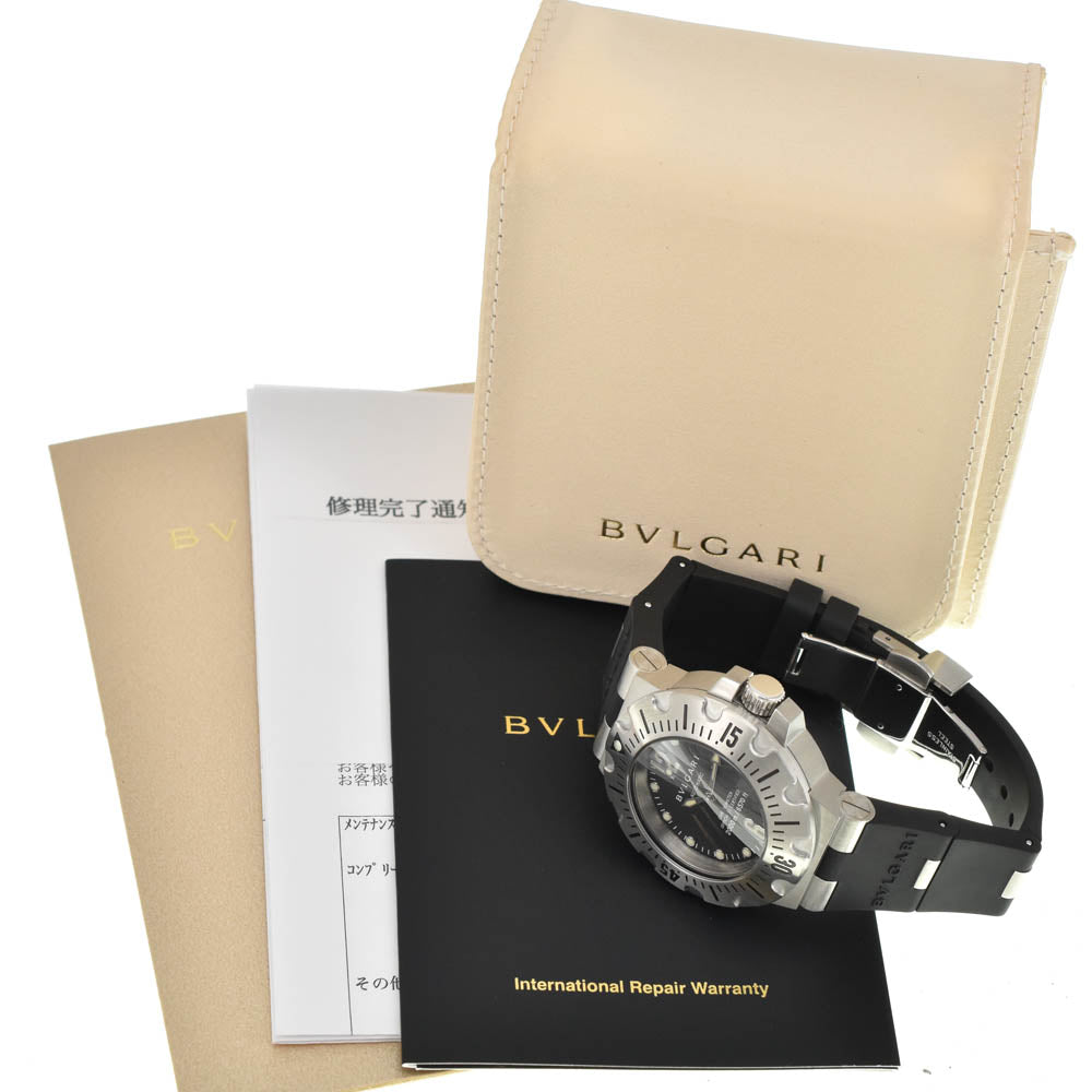 BVLGARI Diagono Professional Scuba 2000m SD42S black Dial Automatic Men's
 Watch C#141795