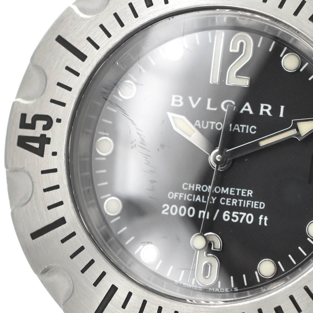 BVLGARI Diagono Professional Scuba 2000m SD42S black Dial Automatic Men's
 Watch C#141795
