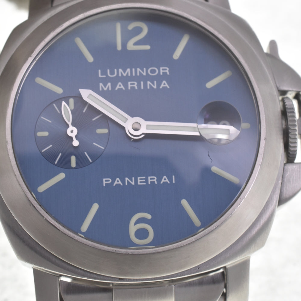 PANERAI Luminor Marina PAM00069 Date blue Dial Automatic Men's
 Watch C#141813
