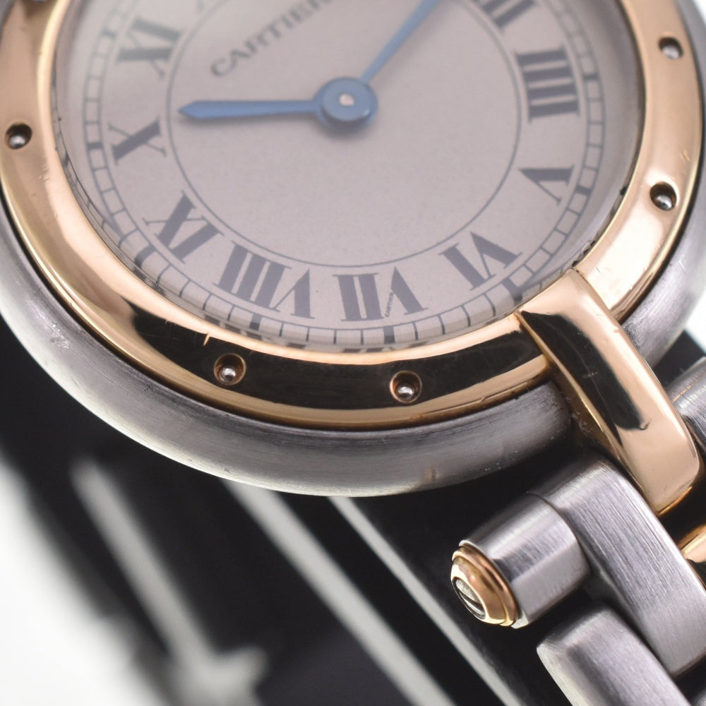 CARTIER PANTHERE Vendome SM 1 Row 84084241 Stainless Steel/K18 Ivory Dial Quartz Ladies
 Watch C#141824