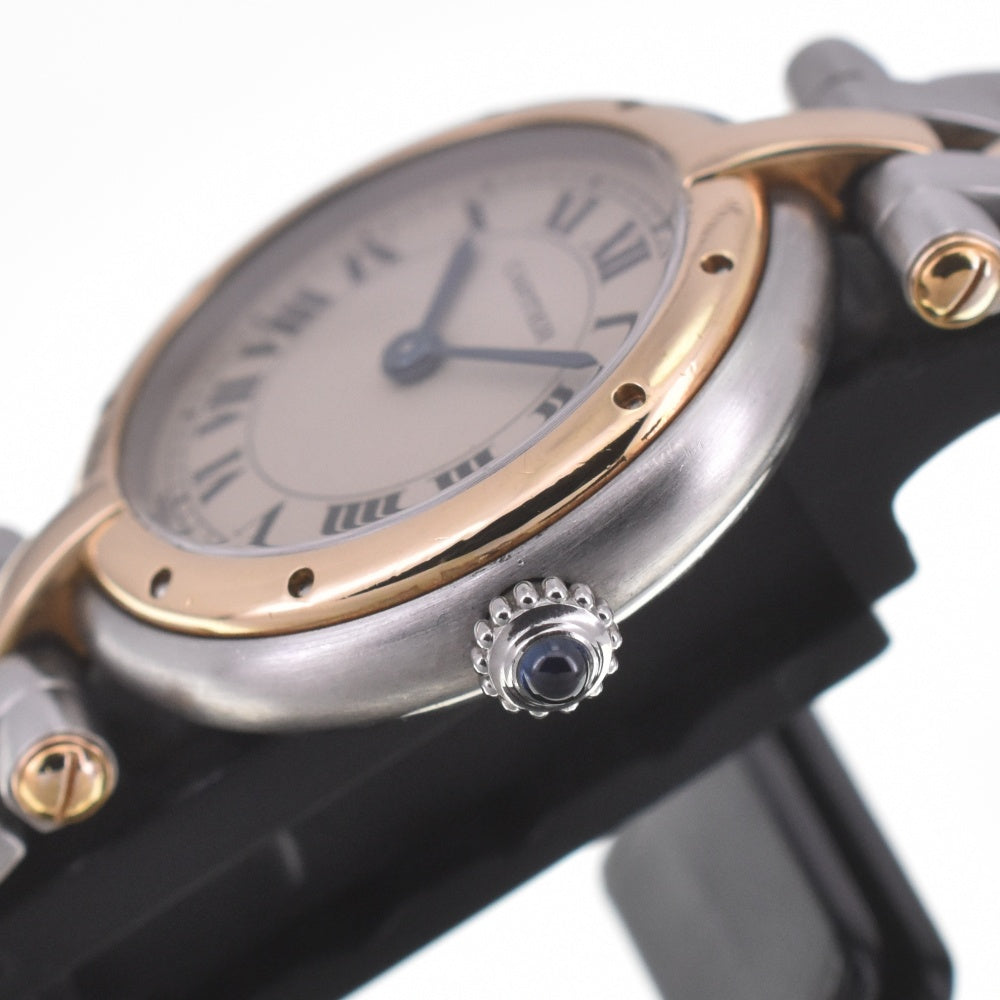 CARTIER PANTHERE Vendome SM 1 Row 84084241 Stainless Steel/K18 Ivory Dial Quartz Ladies
 Watch C#141824