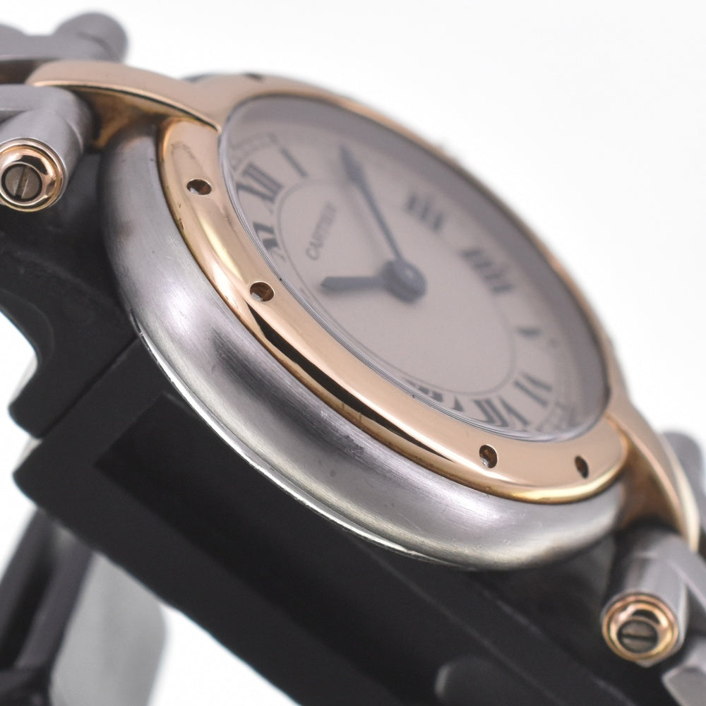 CARTIER PANTHERE Vendome SM 1 Row 84084241 Stainless Steel/K18 Ivory Dial Quartz Ladies
 Watch C#141824