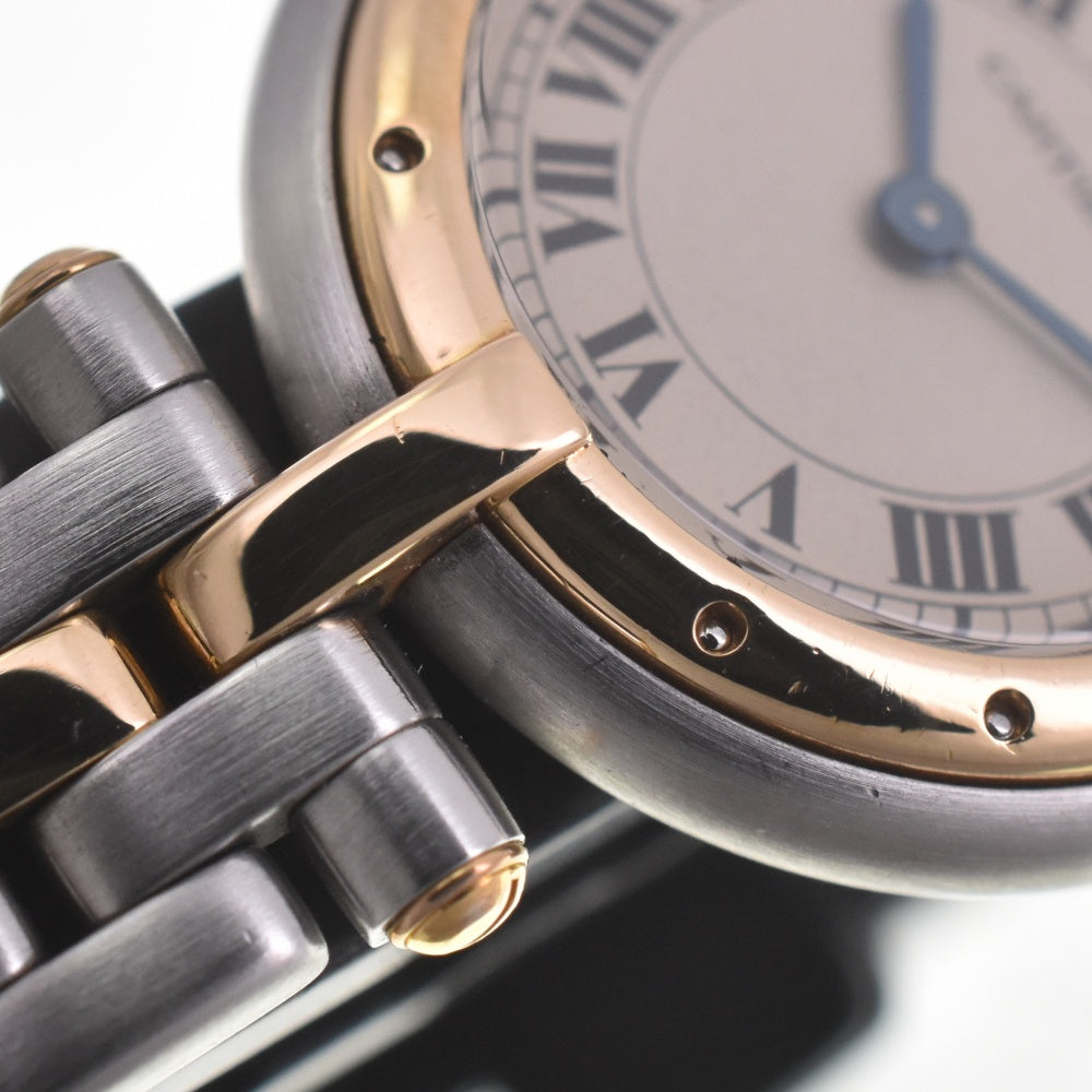 CARTIER PANTHERE Vendome SM 1 Row 84084241 Stainless Steel/K18 Ivory Dial Quartz Ladies
 Watch C#141824