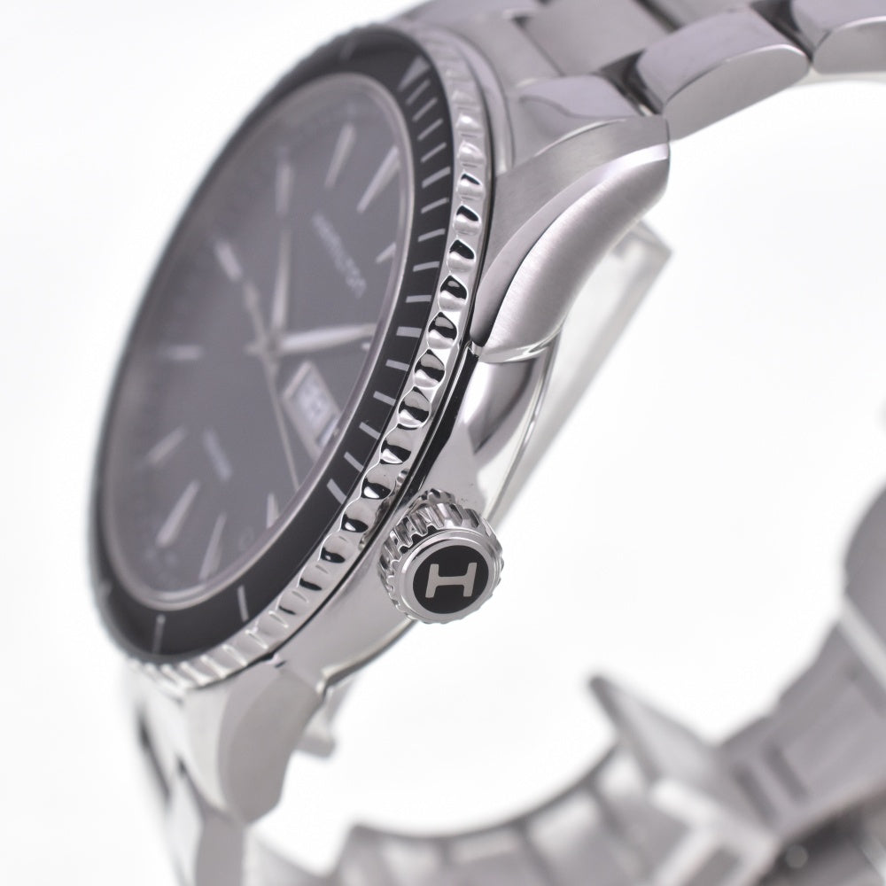 with paper HAMILTON Jazzmaster Seaview H375110 Day date black Dial Quartz Men's
 Watch C#141829