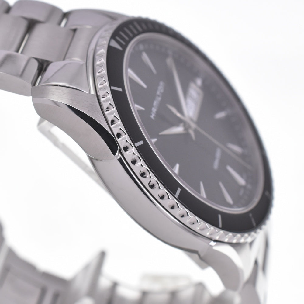 with paper HAMILTON Jazzmaster Seaview H375110 Day date black Dial Quartz Men's
 Watch C#141829