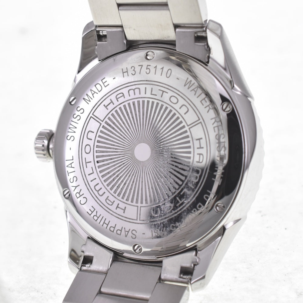 with paper HAMILTON Jazzmaster Seaview H375110 Day date black Dial Quartz Men's
 Watch C#141829