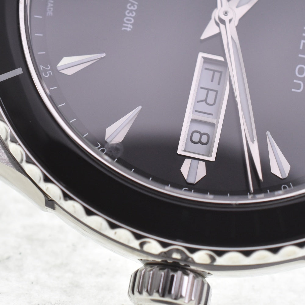 with paper HAMILTON Jazzmaster Seaview H375110 Day date black Dial Quartz Men's
 Watch C#141829