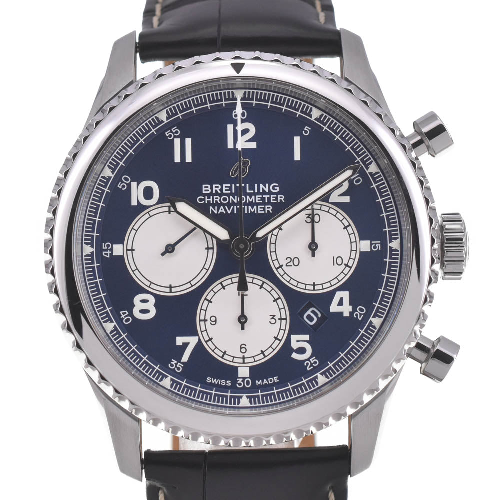 with paper BREITLING Navi timer AB0117 Chronograph blue Dial Automatic Men's
 Watch C#141830
