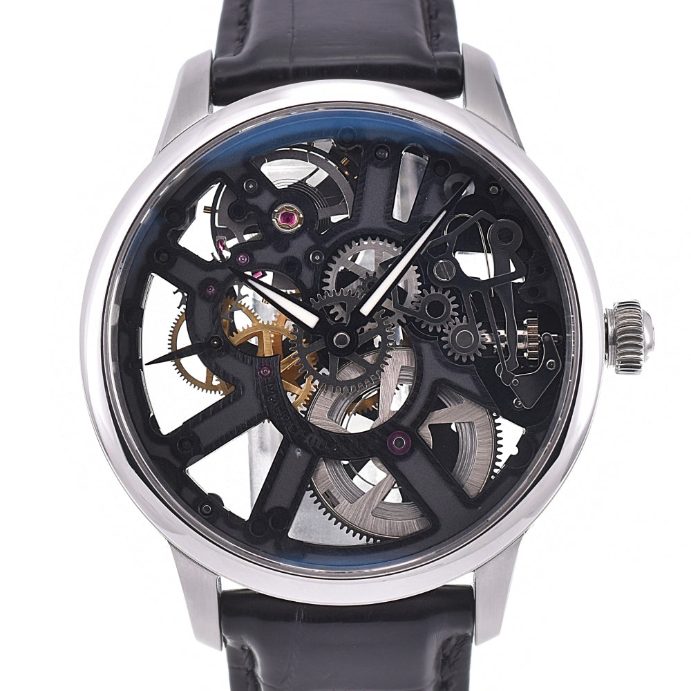 MAURICE LACROIX Masterpiece MP7228-SS001-000 Black / skeleton Dial Hand Winding Men's
 Watch B#141834
