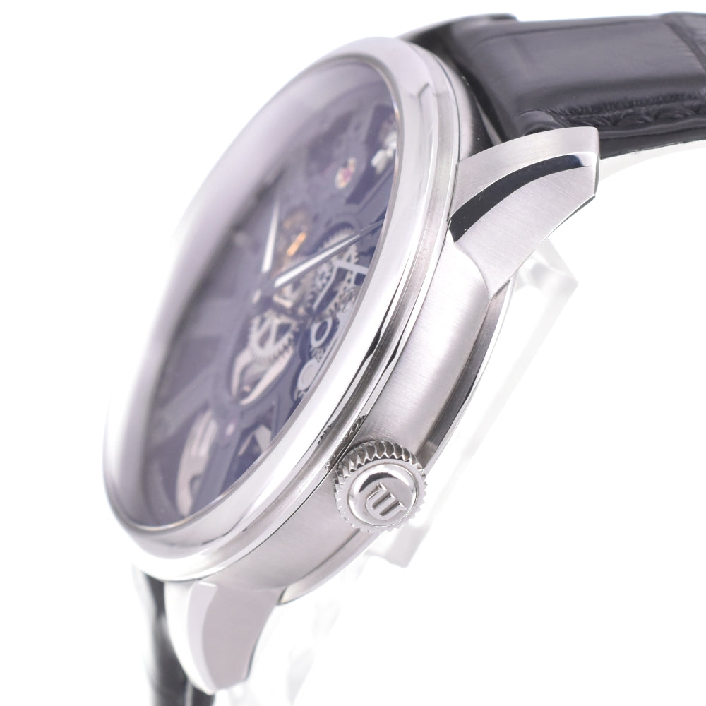 MAURICE LACROIX Masterpiece MP7228-SS001-000 Black / skeleton Dial Hand Winding Men's
 Watch B#141834