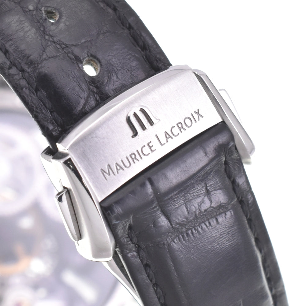 MAURICE LACROIX Masterpiece MP7228-SS001-000 Black / skeleton Dial Hand Winding Men's
 Watch B#141834