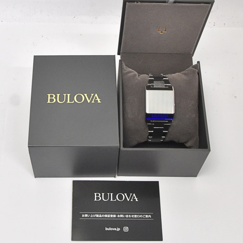 BULOVA Computron 96C139 Archives Series blue Dial Quartz Men's
 Watch □#141845