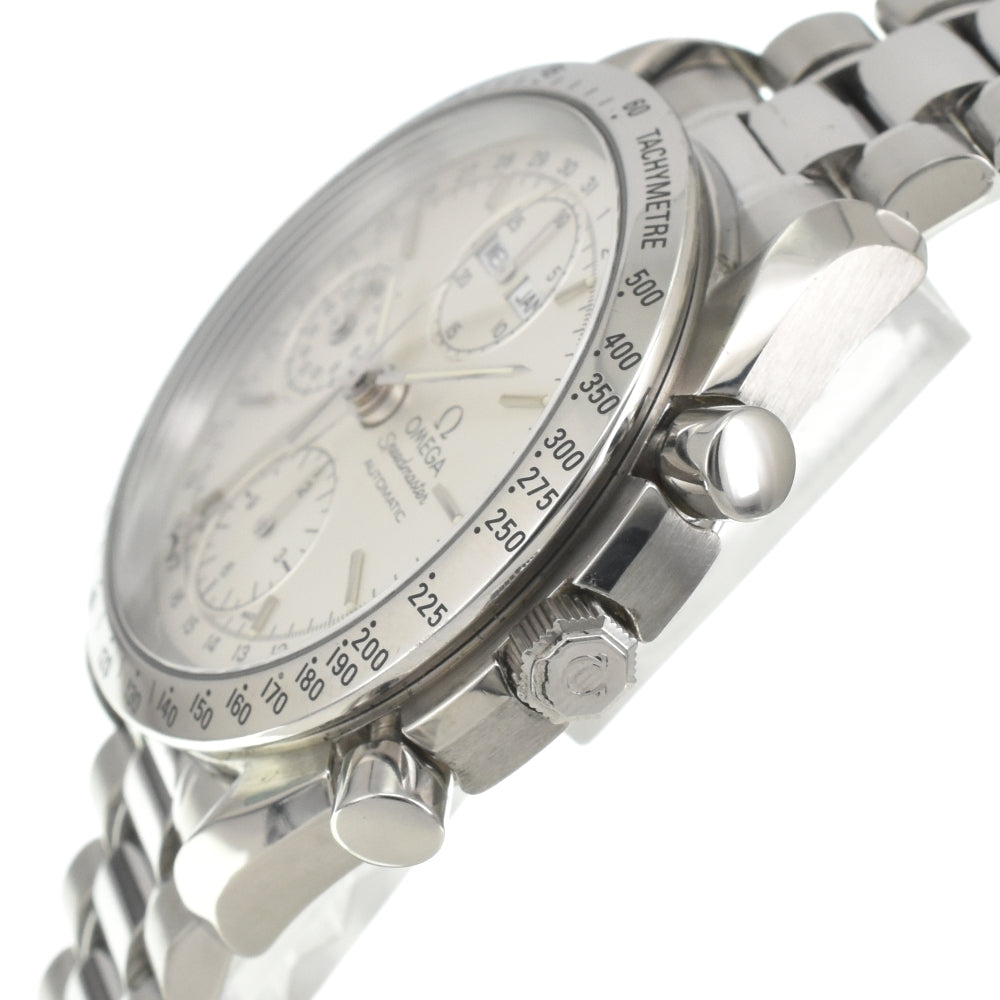 with paper OMEGA Speedmaster 3521.30 Triple calendar chronograph Silver Dial Automatic Men's
 Watch D#141848