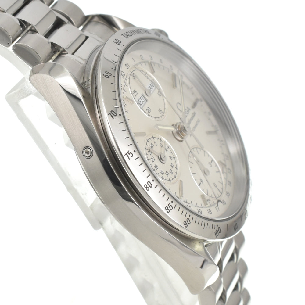 with paper OMEGA Speedmaster 3521.30 Triple calendar chronograph Silver Dial Automatic Men's
 Watch D#141848