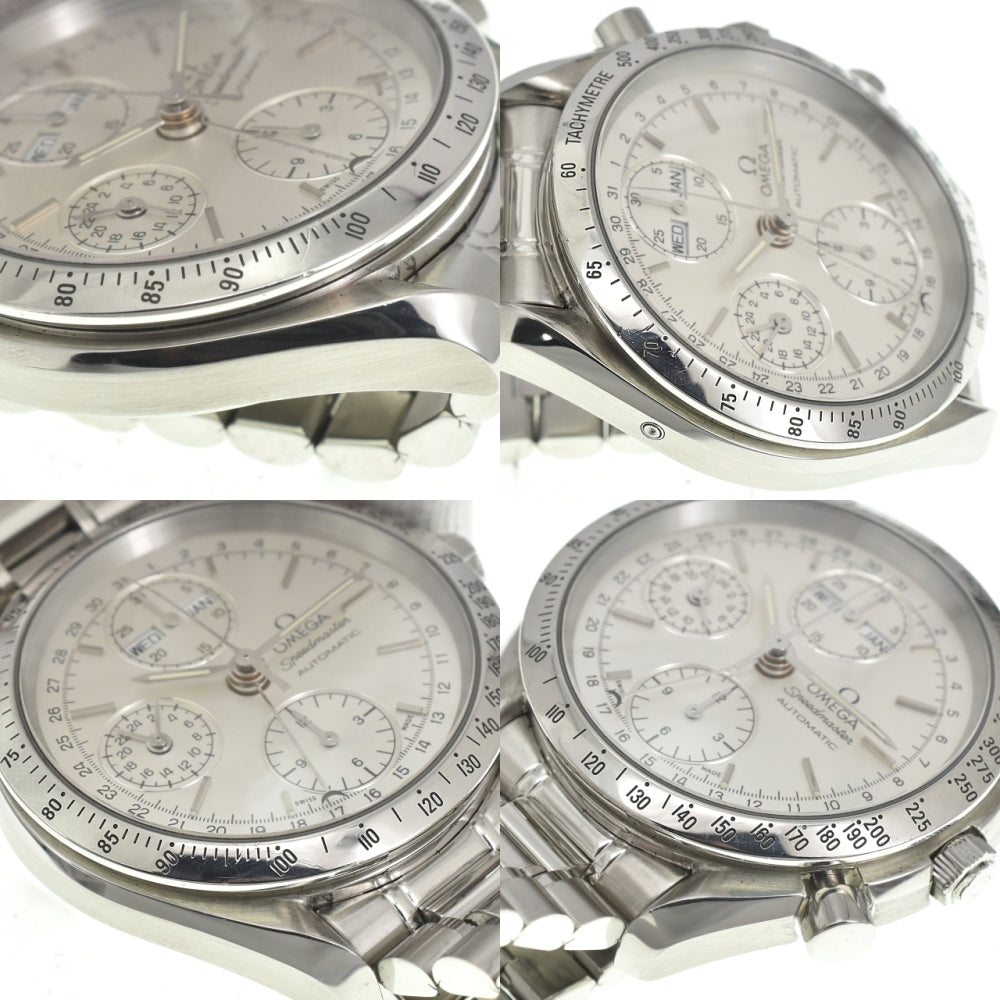 with paper OMEGA Speedmaster 3521.30 Triple calendar chronograph Silver Dial Automatic Men's
 Watch D#141848