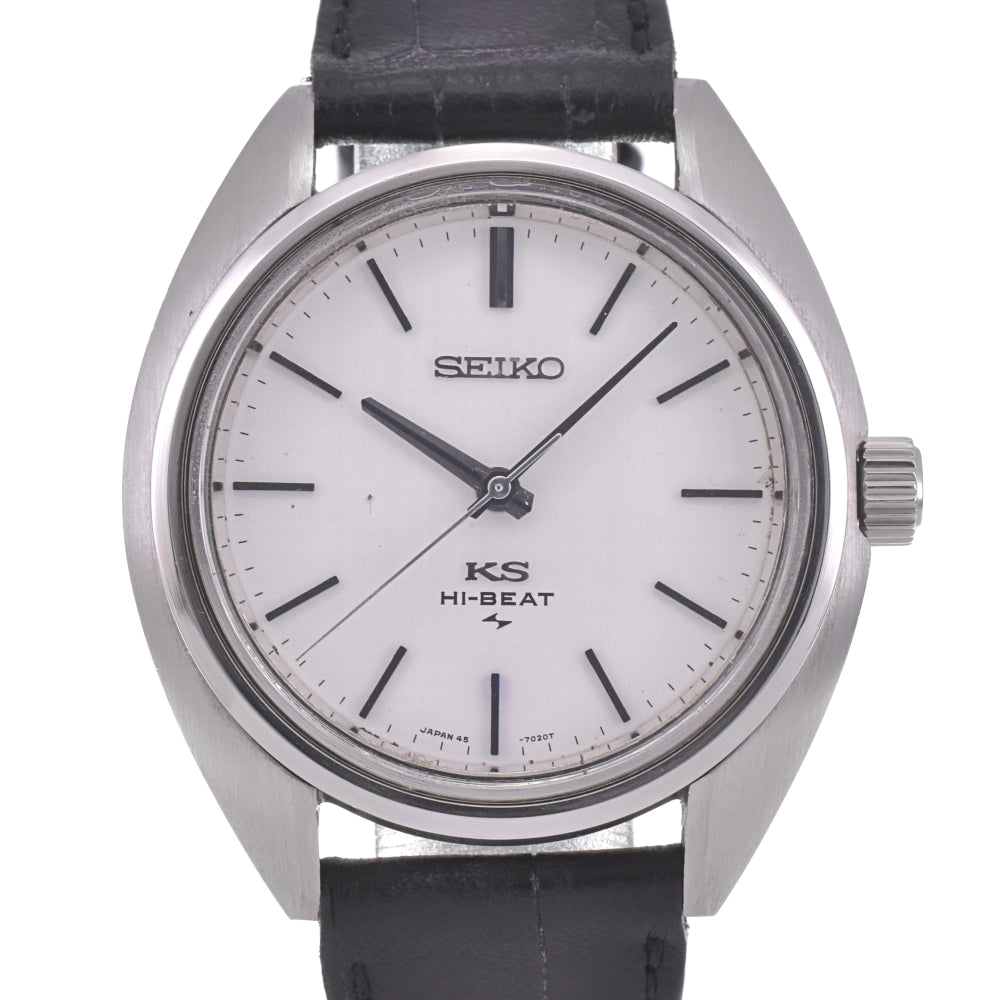 SEIKO King Seiko 45-7010 vintage HI-BEAT Cal.4500A Silver Dial Hand Winding Men's
 Watch D#141862