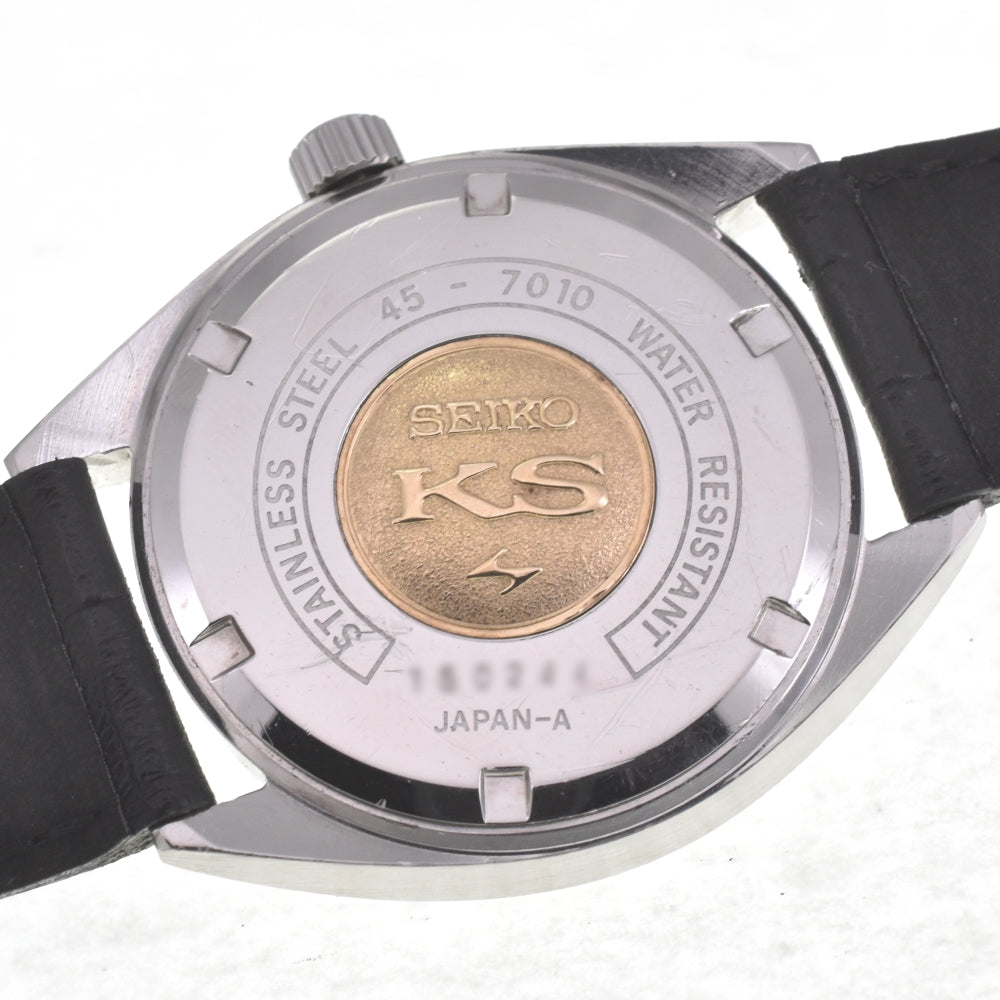 SEIKO King Seiko 45-7010 vintage HI-BEAT Cal.4500A Silver Dial Hand Winding Men's
 Watch D#141862