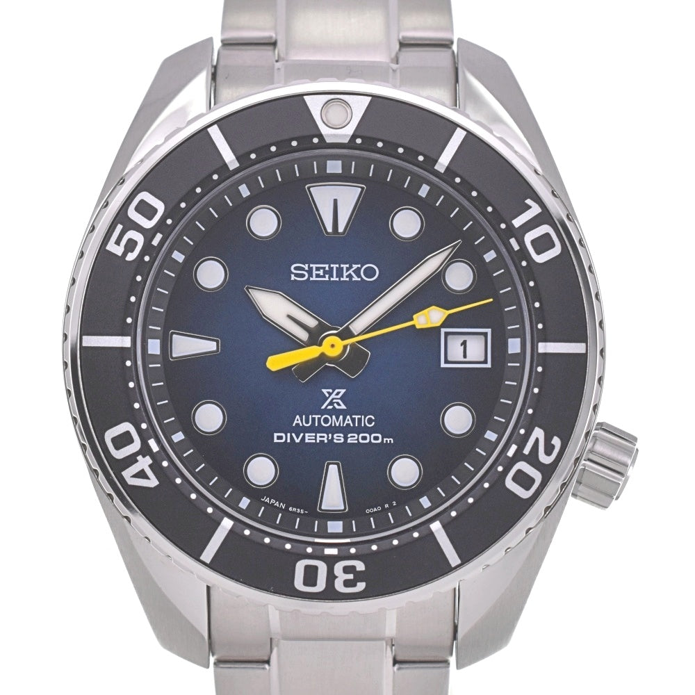 with paper SEIKO Prospex Diver Scuba SBDC099/6R35-00M0 Date Blue gradation Dial Automatic Men's
 Watch C#141867