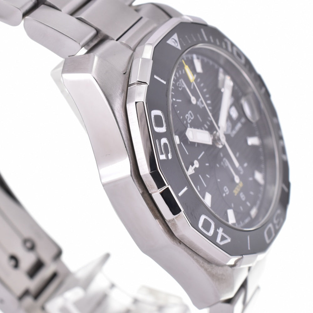 with paper TAG HEUER Aquaracer caliber 16 CAY211A.BA0927 Chronograph black Dial Automatic Men's
 Watch O#141872