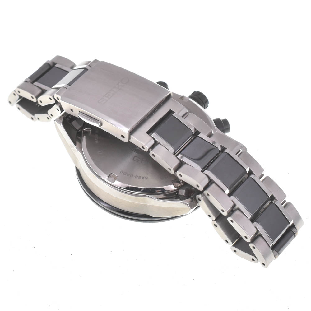 with paper SEIKO Astron 5X series SBXC011/5X53-0AD0 black Dial GPS Solar Men's
 Watch B#141875