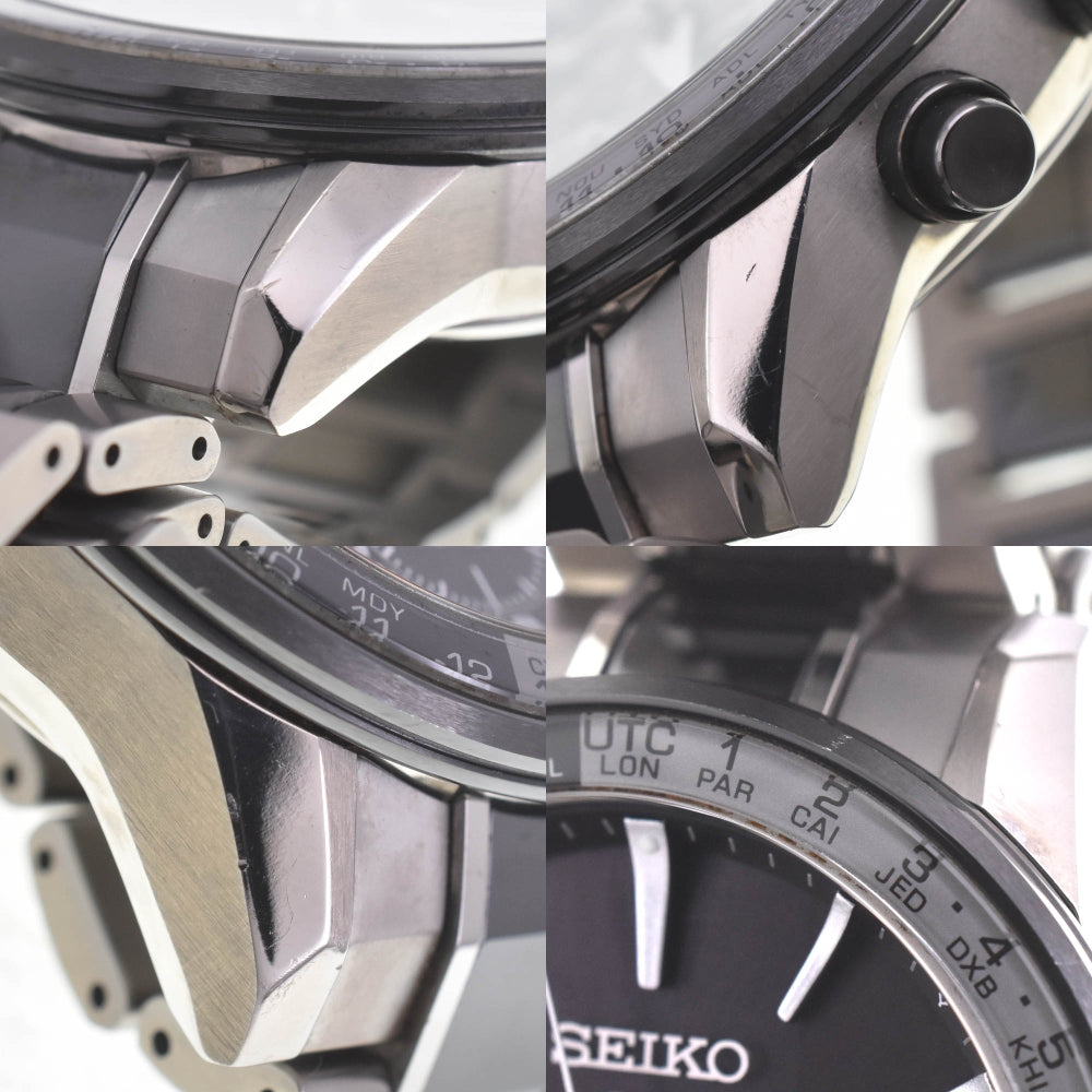 with paper SEIKO Astron 5X series SBXC011/5X53-0AD0 black Dial GPS Solar Men's
 Watch B#141875