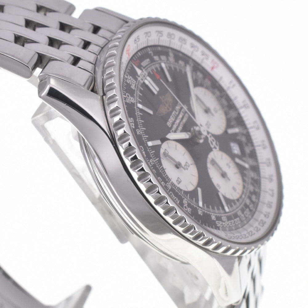 with paper BREITLING Navi timer A23322 Chronograph Date Black / Silver Dial Automatic Men's
 Watch D#141895