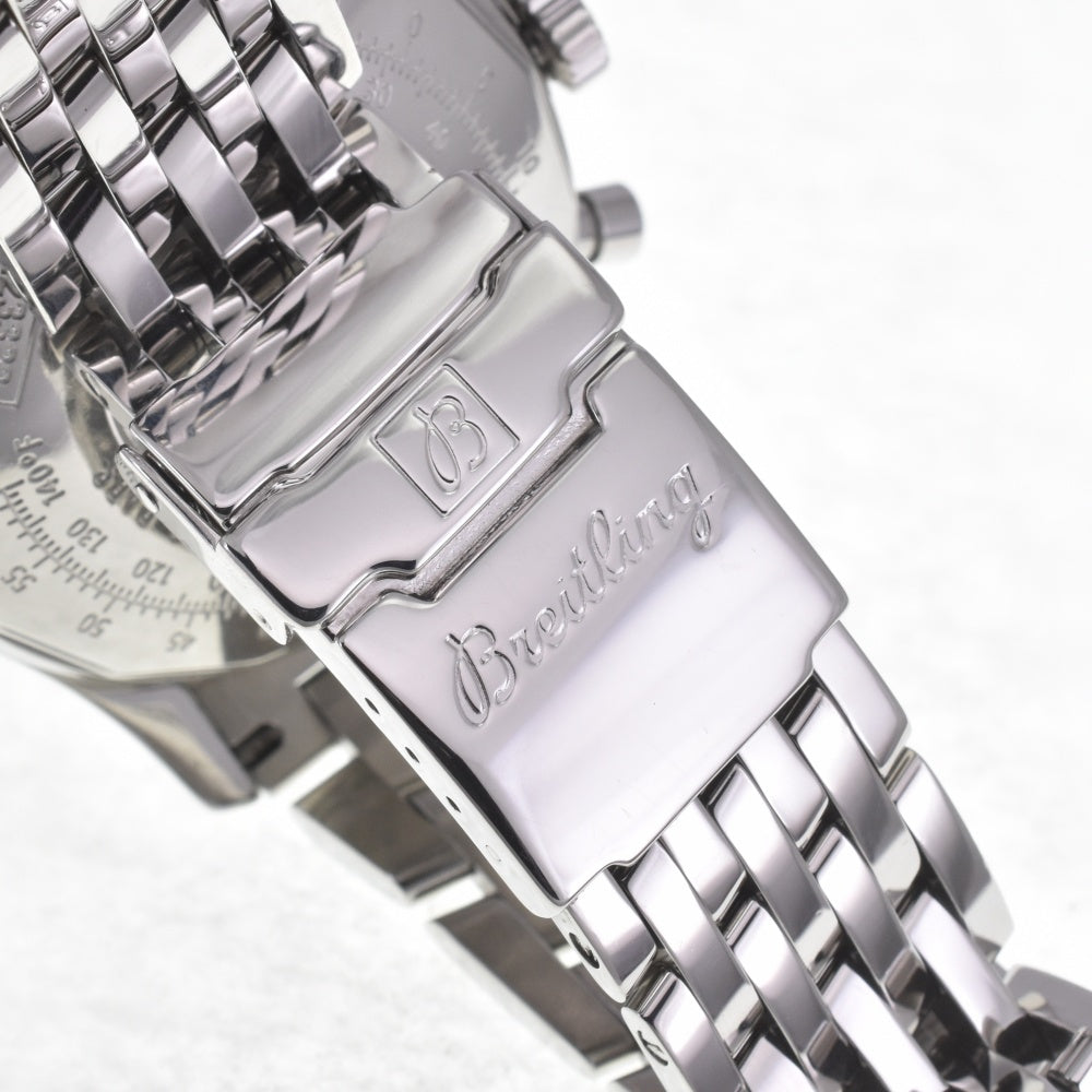 with paper BREITLING Navi timer A23322 Chronograph Date Black / Silver Dial Automatic Men's
 Watch D#141895