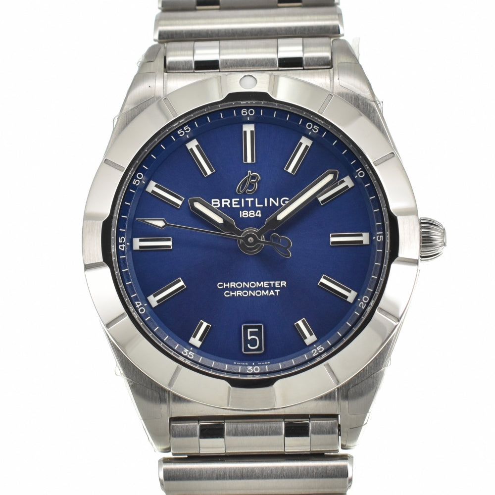 with paper BREITLING Chronomat 32 A77310 Date blue Dial Quartz Ladies
 Watch B#141898