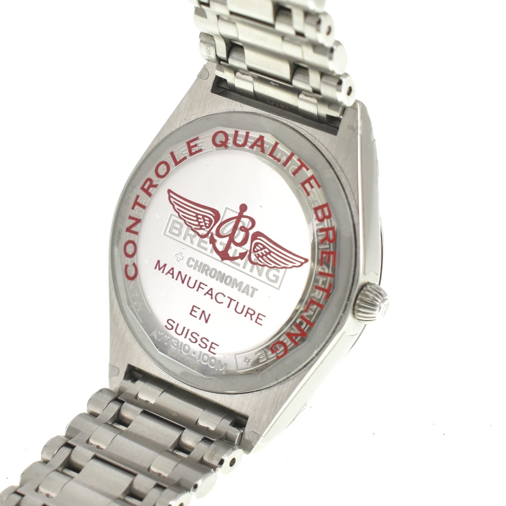 with paper BREITLING Chronomat 32 A77310 Date blue Dial Quartz Ladies
 Watch B#141898