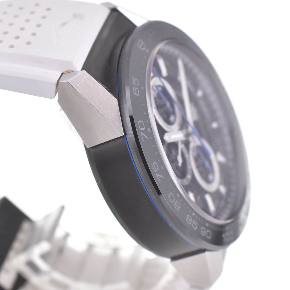 with paper TAG HEUER Carrera Caliber Heuer 01 CAR2A1T-0 Chronograph Black/Silver (skeleton) Dial Automatic Men's
 Watch B#141907