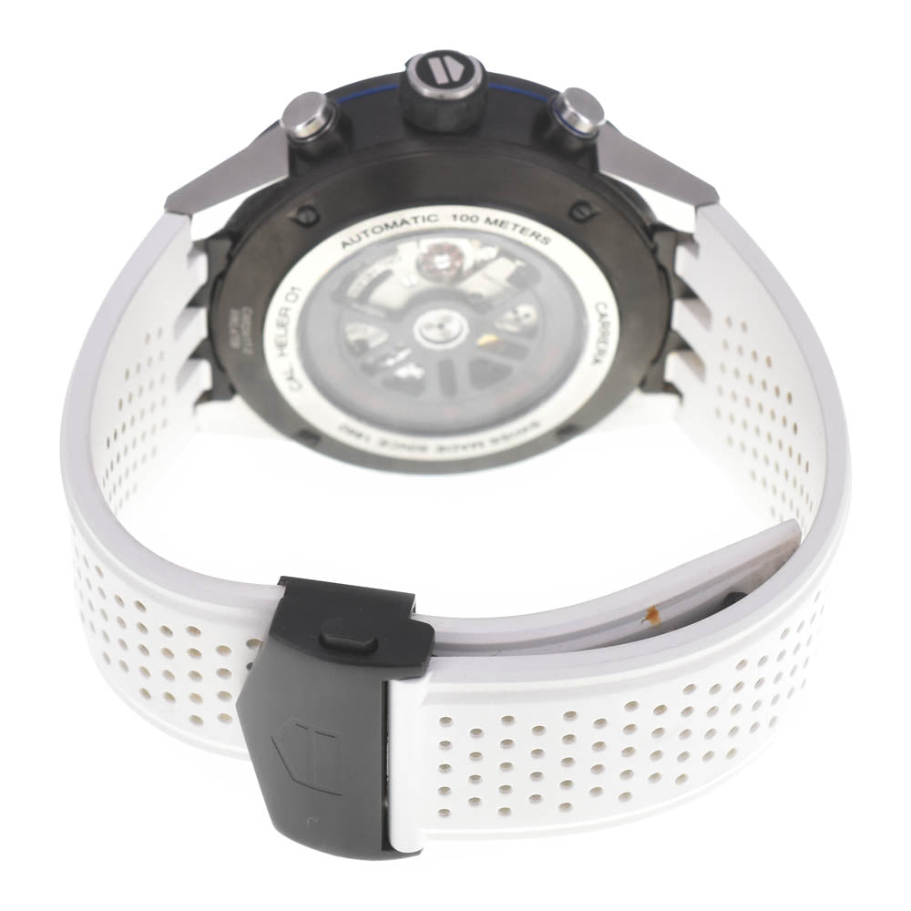 with paper TAG HEUER Carrera Caliber Heuer 01 CAR2A1T-0 Chronograph Black/Silver (skeleton) Dial Automatic Men's
 Watch B#141907