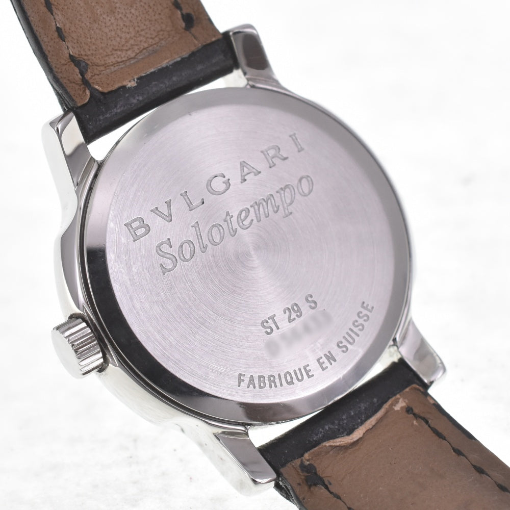 BVLGARI Solo tempo ST29S Date black Dial Quartz Ladies
 Watch C#141909