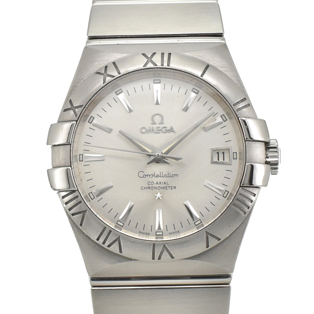 with paper OMEGA Constellation Coaxial 123.10.35.20.02.001 Date chronometer Silver Dial Automatic Men's
 Watch D#141921