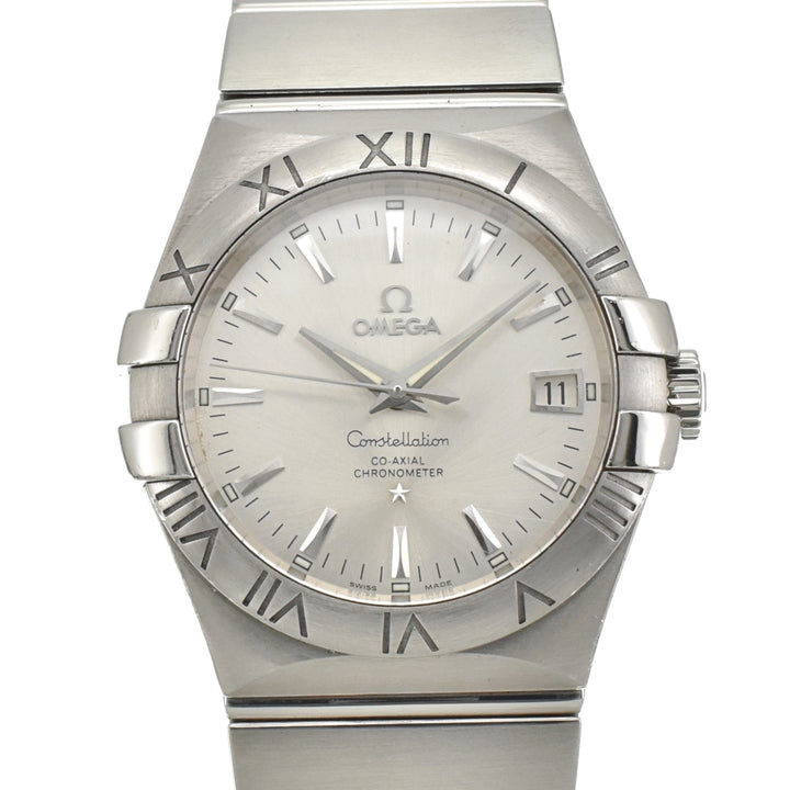 with paper OMEGA Constellation Coaxial 123.10.35.20.02.001 Date chronometer Silver Dial Automatic Men's
 Watch D#141921